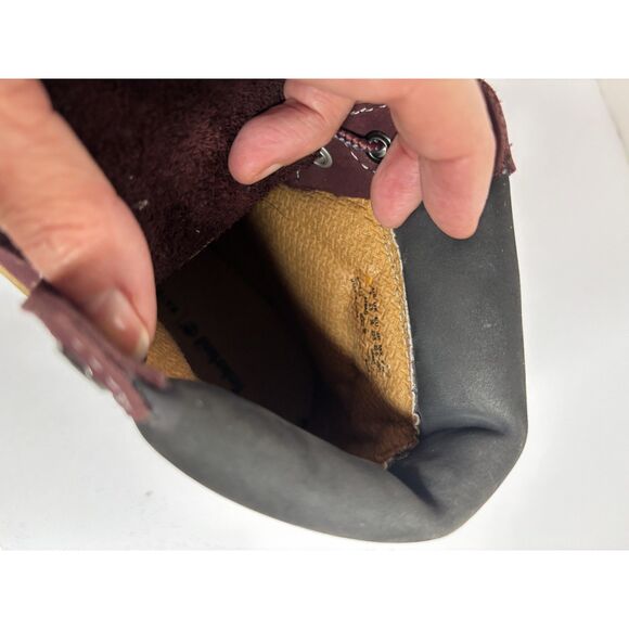 Timberland Primaloft Waterproof Suede Maroon Leather Boots Womens - Picture 7 of 8